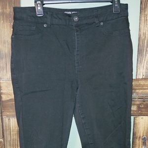 Maurices Black High Rise Jeggings size L